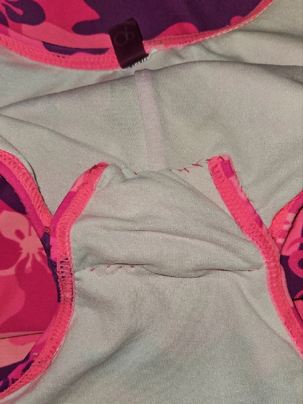OP Pink Floral Camo One-Piece Swimsuit